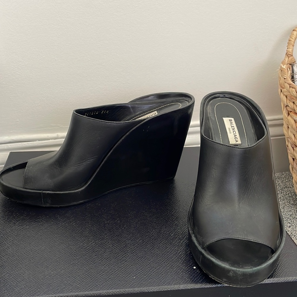 Balenciaga Black 511122 wedges-vintage